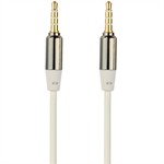 3.5mm Jack AUX Kabel 15cm - 150cm - Hvid 